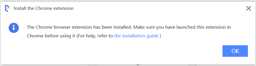 Confirm to Install Chrome Extension